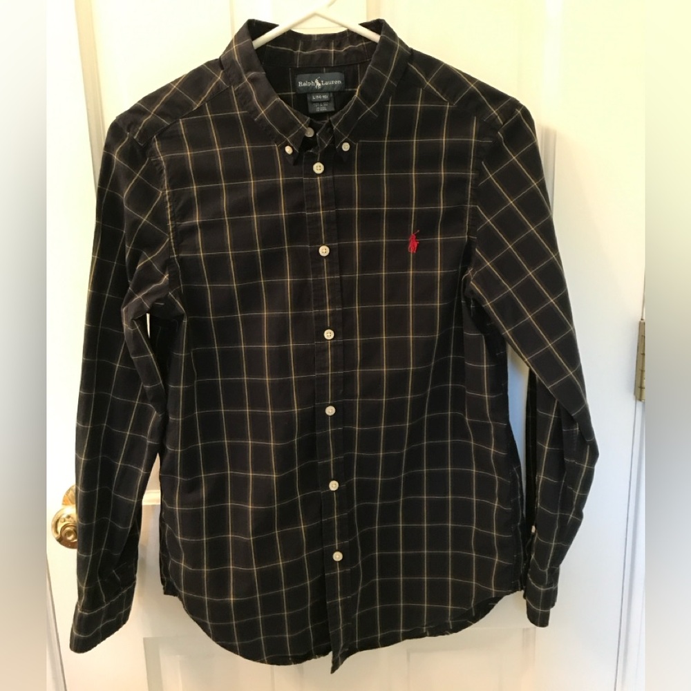 Polo, Long Sleeve plaid boys shirt